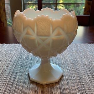 Westmoreland Old Quilt Milk Glass